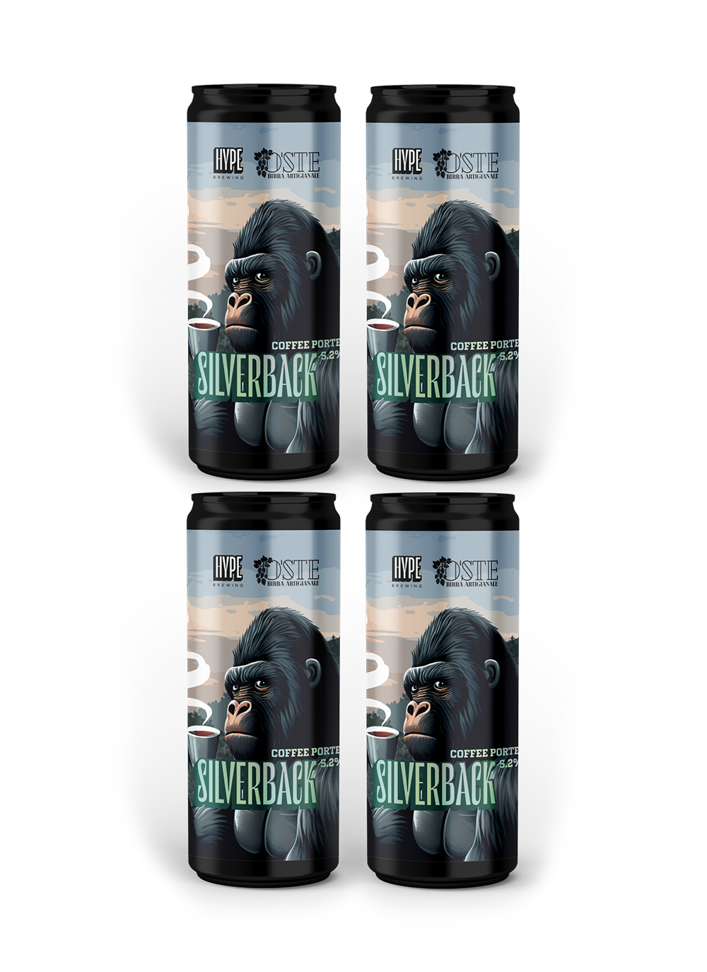 COFFEE PORTER 'SILVERBACK' 330ML | 5,3% - 4PZ