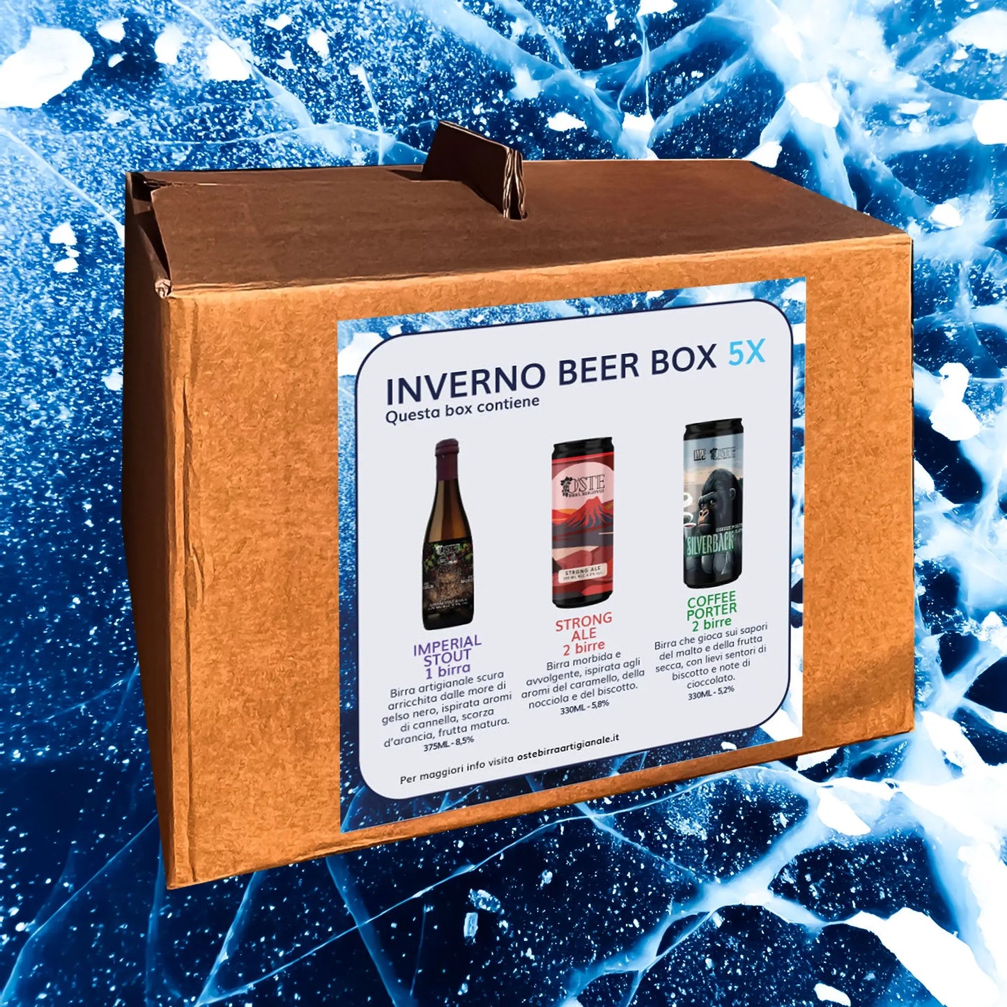 BOX INVERNO DA 5 BIRRE ARTIGIANALI - O'Ste Birra Artigianale